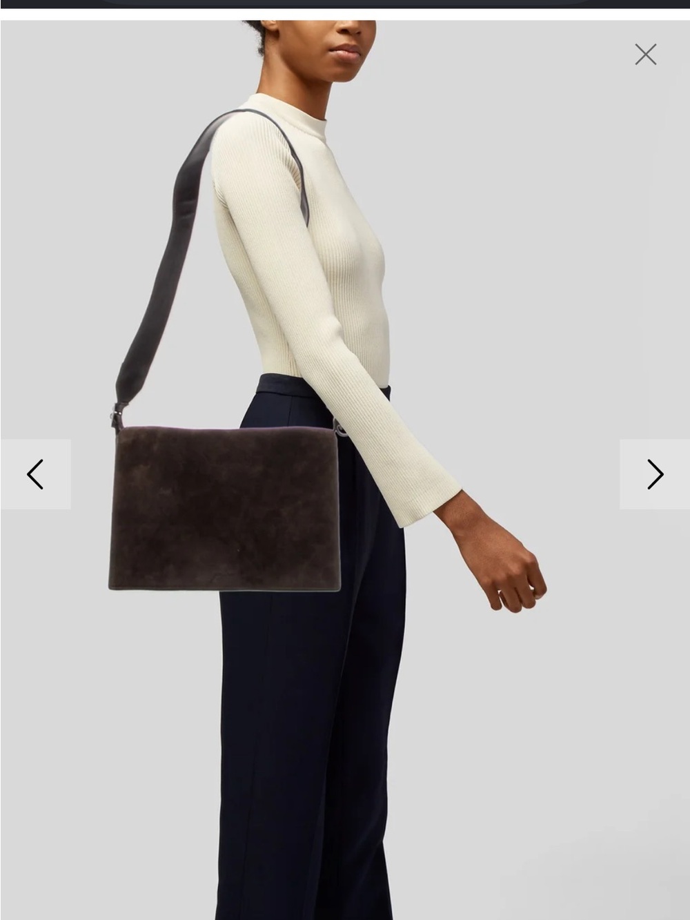 Gucci brown Suede Shoulder Bag Vintage (certificate of authenticity included )